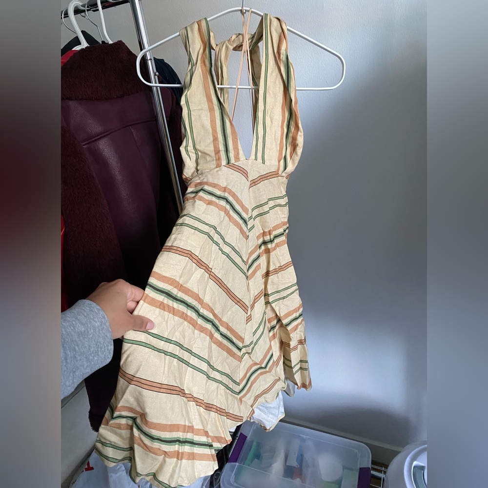 Zara Multicolor Backless Dress